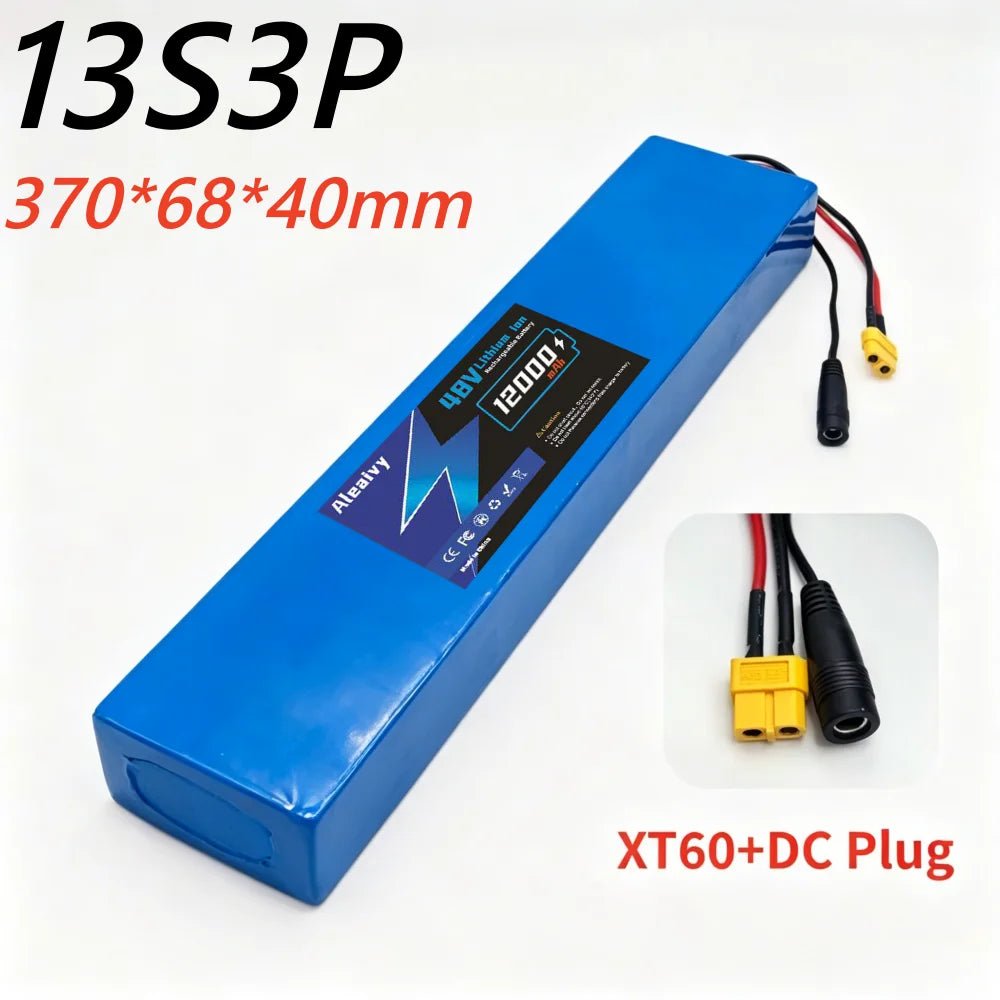 13S3P 48V 12000mAh Electric Scooter Lithium Battery 18650 Battery Pack 48V 12Ah Electric Scooter Electric Scooter Battery 48V. - Power Sports Electric Scooters