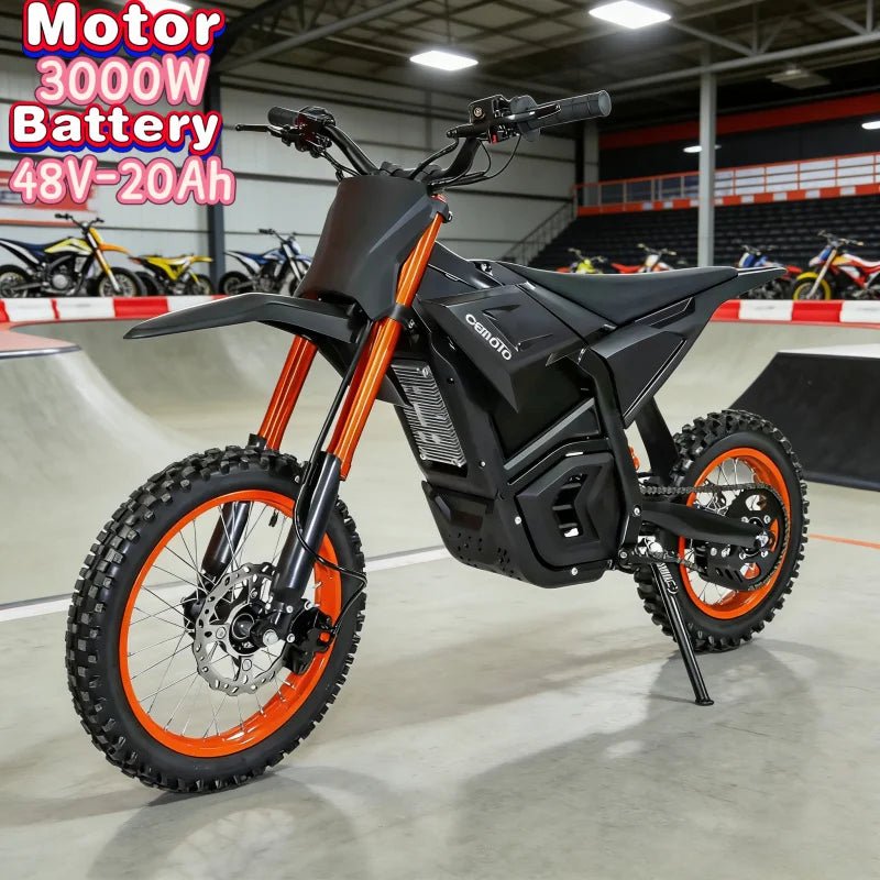 2026 new E-Bike3000W motor electric scooter 20ah lithium battery powered full suspension off-road vehicle electric mountain bike - Power Sports Electric Scooters