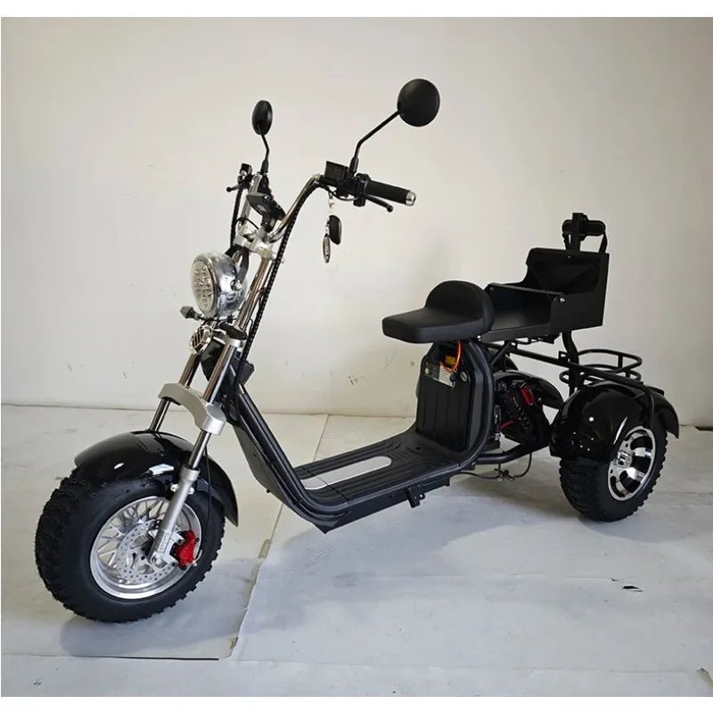 Brand New US/EU Warehouse Modern Style Fat Tire 60v Golf Scooter Adult 3 Wheel Electric Scooter Tricycle Citycoco with Pedals tr - Power Sports Electric Scooters