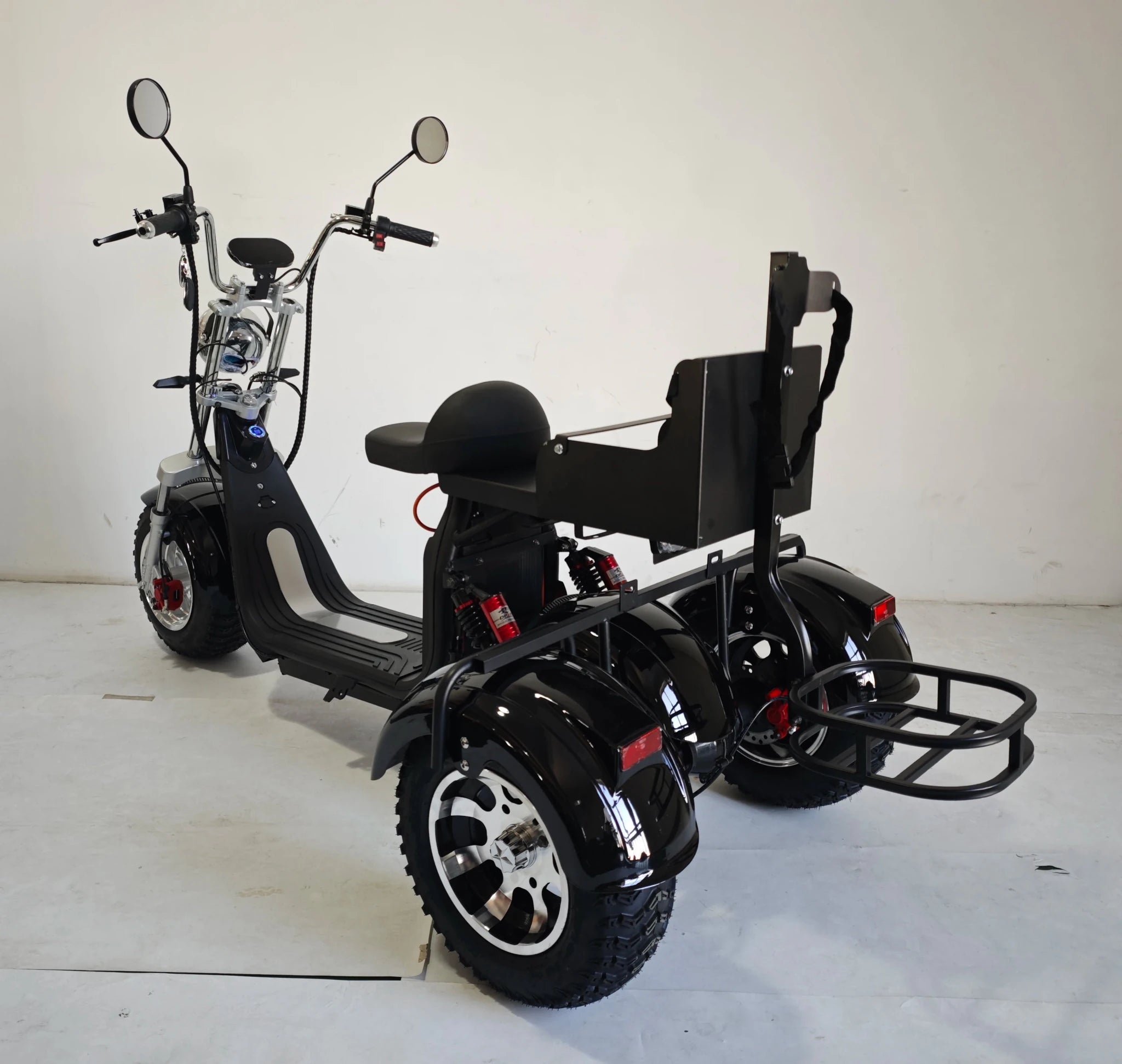 Brand New US/EU Warehouse Modern Style Fat Tire 60v Golf Scooter Adult 3 Wheel Electric Scooter Tricycle Citycoco with Pedals tr - Power Sports Electric Scooters
