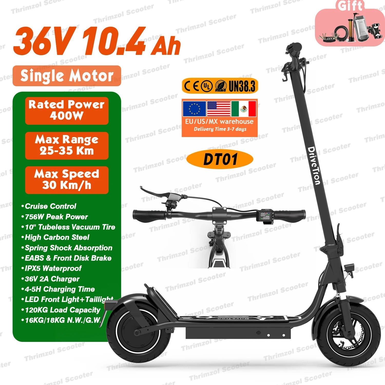 Fast Delivery Cheap Electric Scooters For Adult 400W 36V13Ah E Scooter Roadworthy Electric Roller 30 kmh Folding Scooters - Power Sports Electric Scooters