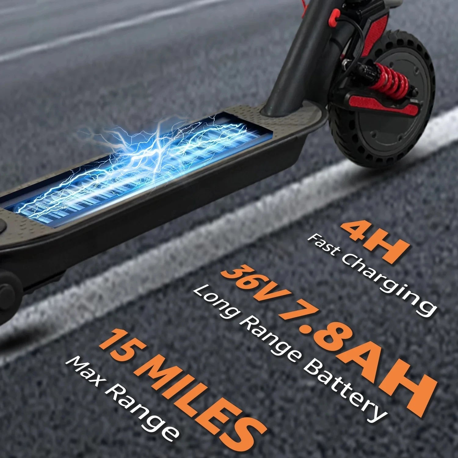 Foldable Smart Electric Scooter for Commuting 36V 500W Motor Escooter 25 Miles Long Range Smart Adult Electric Scooter for APP - Power Sports Electric Scooters