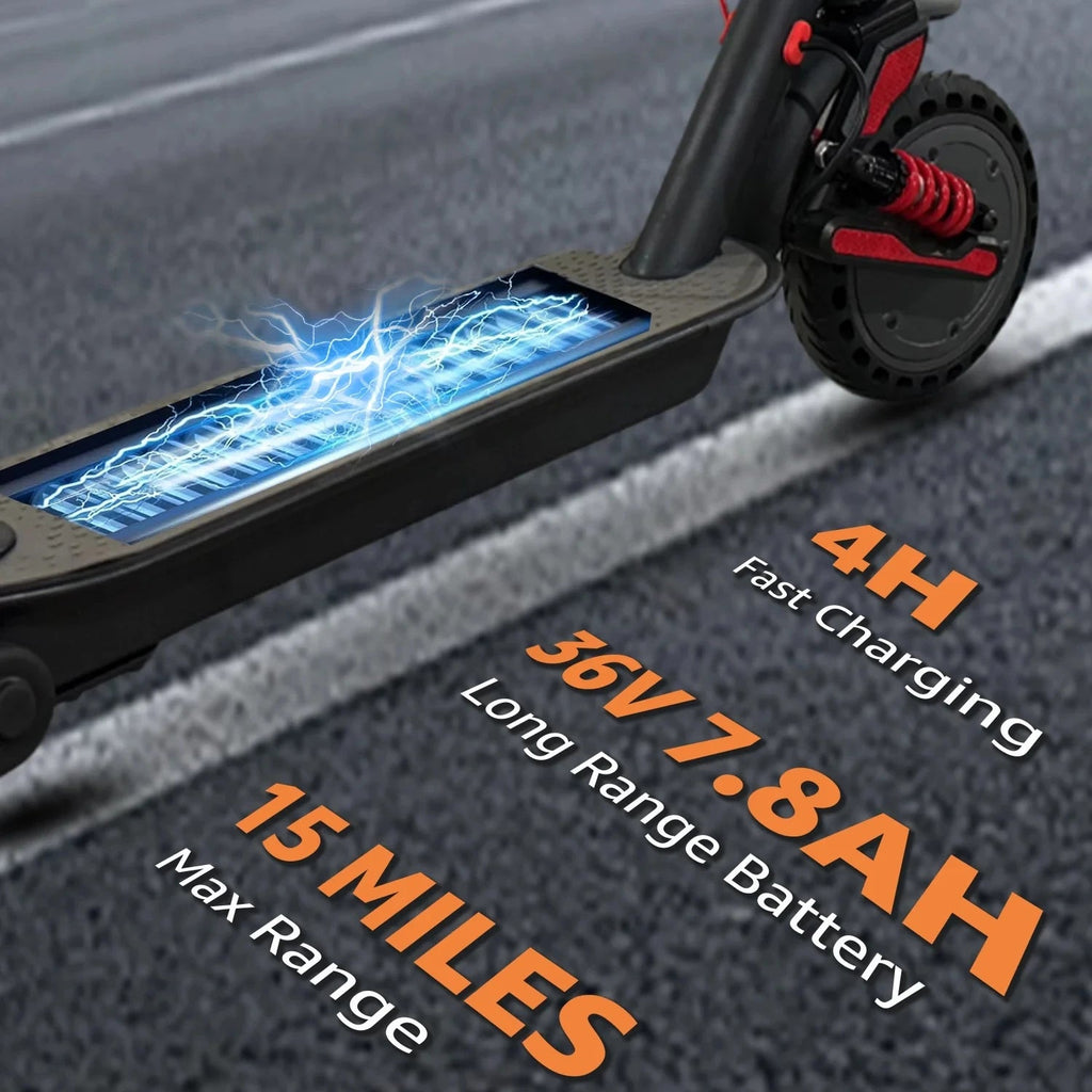 Foldable Smart Electric Scooter for Commuting 36V 500W Motor Escooter 25 Miles Long Range Smart Adult Electric Scooter for APP - Power Sports Electric Scooters