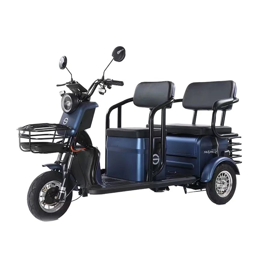 High Speed Electric Tricycle Motorized Cargo 3 Wheel Bicycle Three Wheel Electric Scooters Bike Electric Tricycle for Passager - Power Sports Electric Scooters