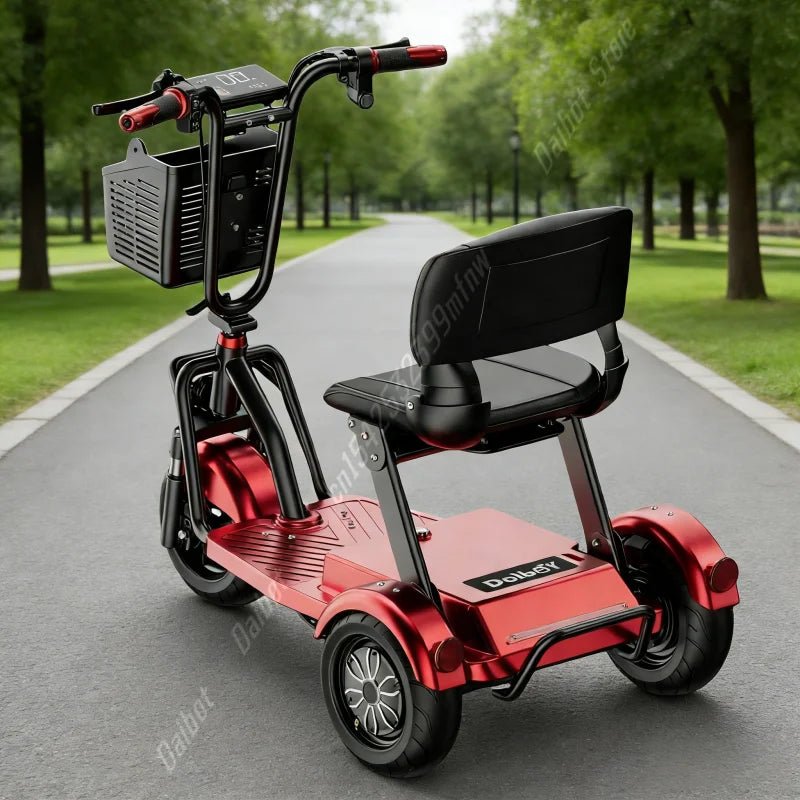 Lightweight Mobility Scooter Tricycle Foldable For Elders With Removable Battery/Anti Theft Family Electric Scooter For Seniors - Power Sports Electric Scooters