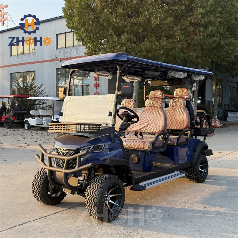New Design 72V Electric Golf Buggy 6 Seat Utility Golf Cart CE Certified Electric Scooter Electric Golf Buggy - Power Sports Electric Scooters